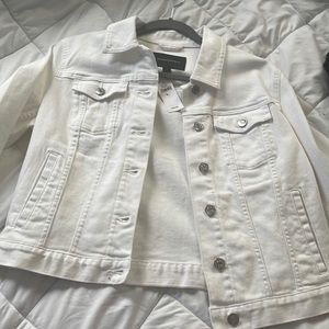 Banana Republic White Jean Jacket